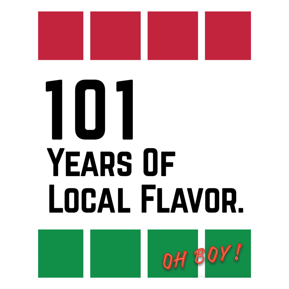 101 years of local flavor graphic