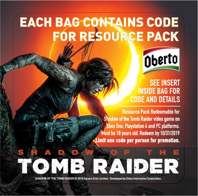  Oberto - Tomb Raider Coupon 2018