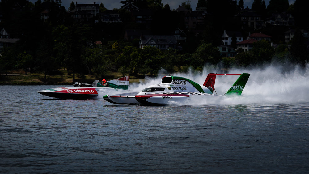  Oberto Super Salami U-1918 races the Oberto Vintage U-8 boa